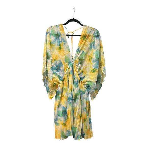 NWT Misa Los Angeles Luna Dress in Citron Water Color, XL - Picture 3 of 5